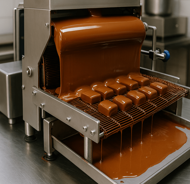 Oblewarka do czekolady – do pokrywania wyrobów polewą